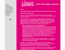 Tablet Screenshot of cleanpolitics.zara.or.at